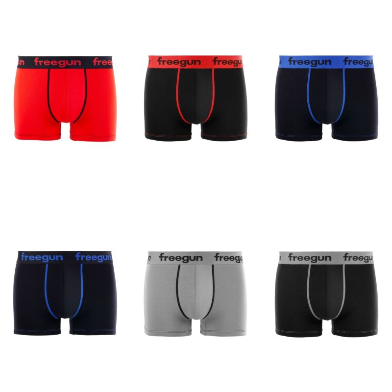 Lot de 6 boxers garçon en Coton