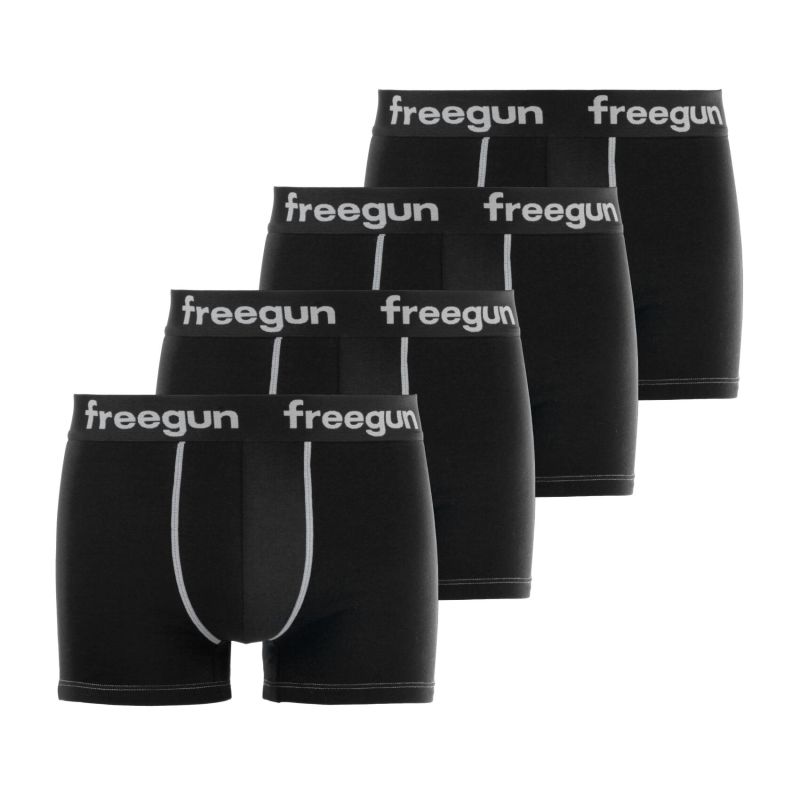 Pack of 4 men's cotton Black Boxers