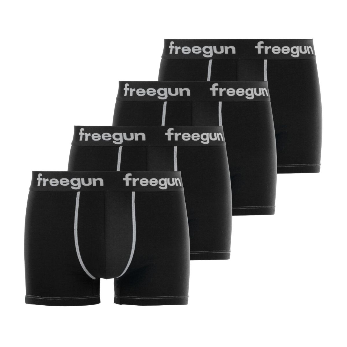 Pack of 4 men's cotton Black Boxers