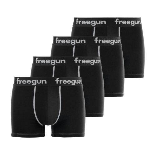 Pack of 4 men's cotton Black Boxers