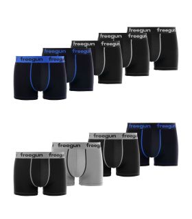Pack of 9 Men's cotton Black Boxers E1