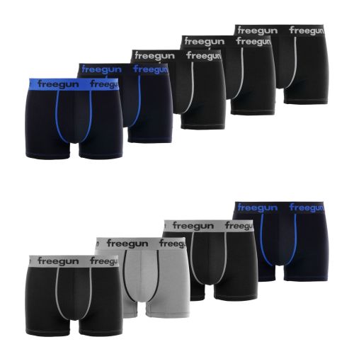 Pack of 9 Men's cotton Black Boxers E1