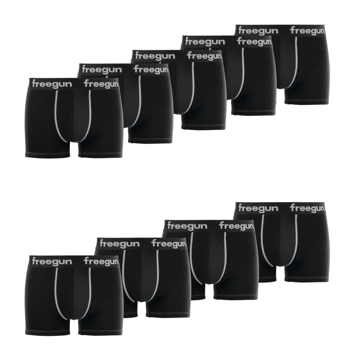 Lot de 9 Boxers homme en coton