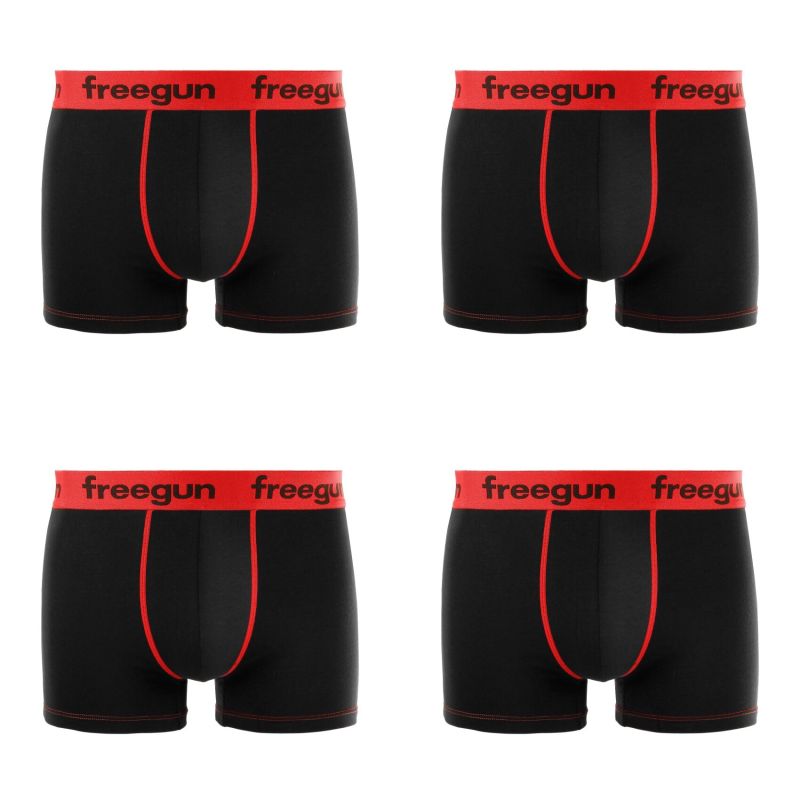 Pack of 4 boy's cotton Red Boxers