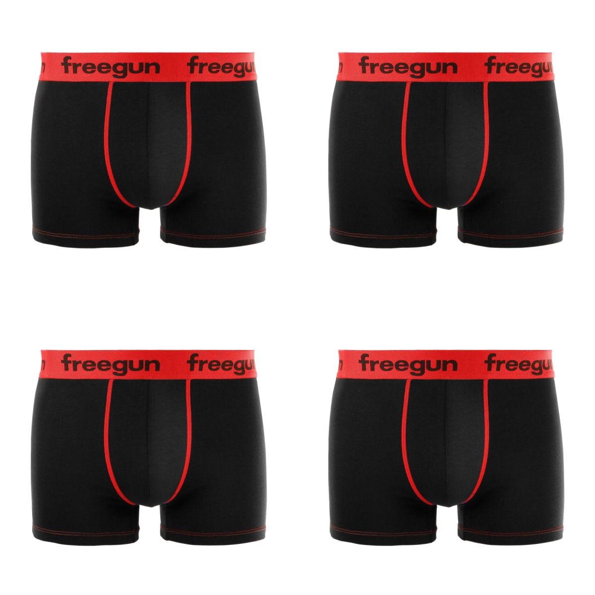Pack of 4 boy's cotton Red Boxers