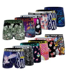 Pack Surprise de 12 Boxers Freegun microfibre enfant
