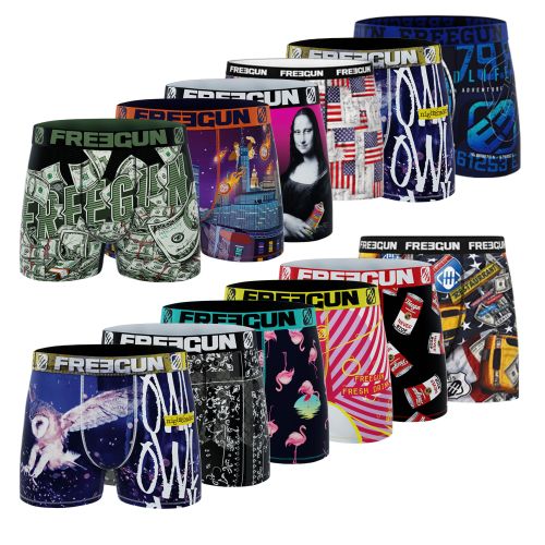 Surprise pack of 12 Men's Microfiber Boxers