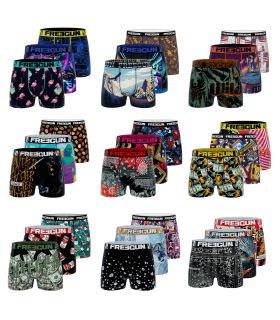 Pack Surprise de 3 Boxers Freegun homme