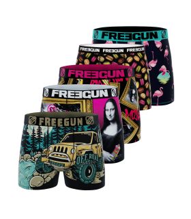 Pack Surprise de 5 Boxers Freegun garçon