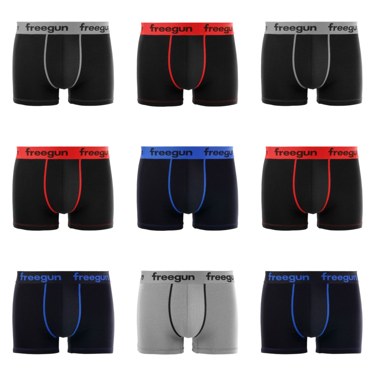 Lot de 9 boxers garçon en Coton