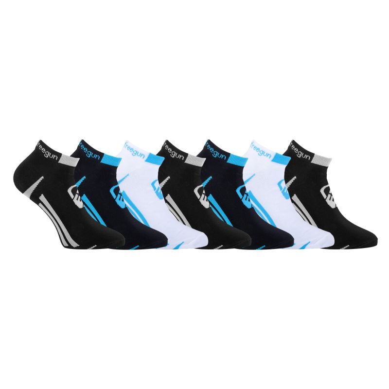 Lot de 7 Paires de Chaussettes Freegun Socquettes homme