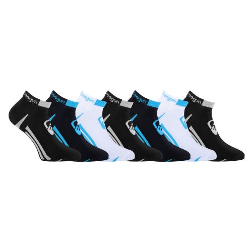 Lot de 7 Paires de Chaussettes Freegun Socquettes homme