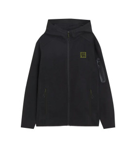 Sweat À capuche Zippé Noir CLYDE | FREEGUN