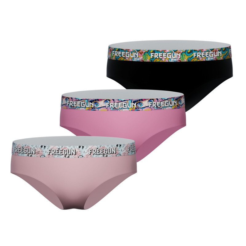 Lot de 3 Culottes Coton femme Confort, Stretch | FREEGUN