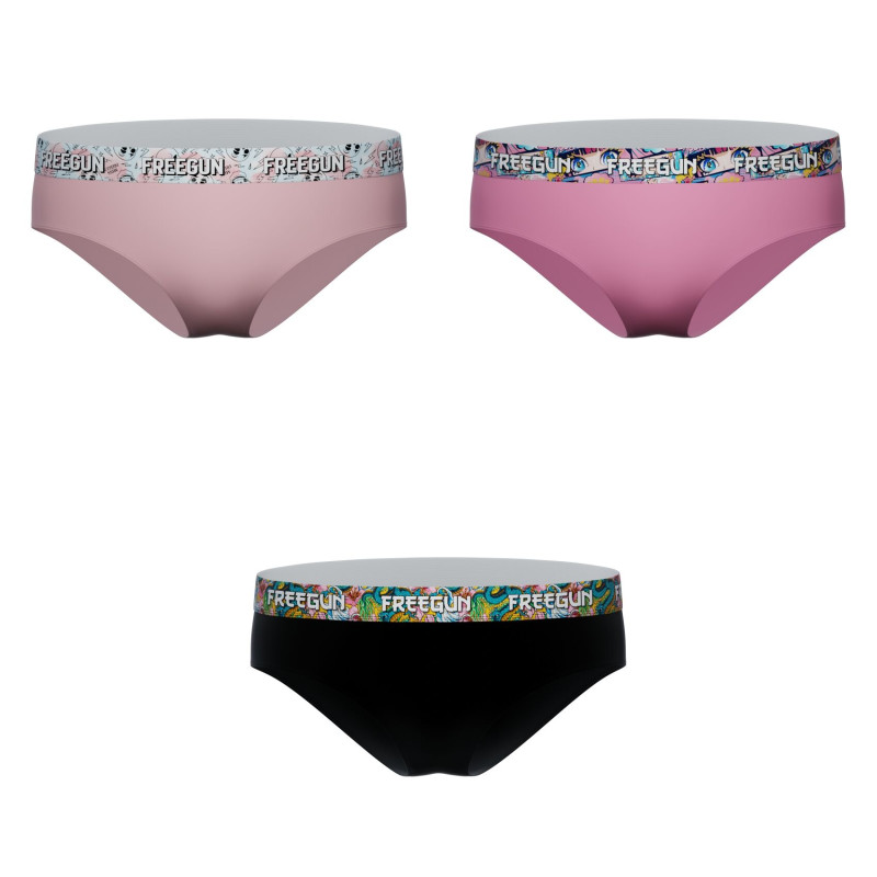 Lot de 3 Culottes Coton fille Confort, Stretch | FREEGUN