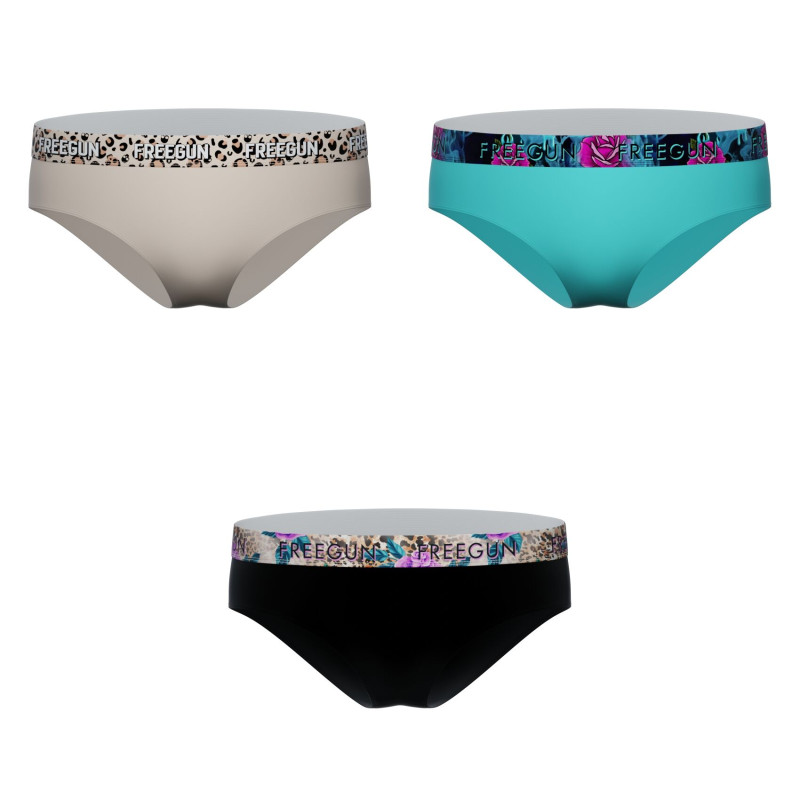 Lot de 3 Culottes Coton fille Confort, Stretch | FREEGUN