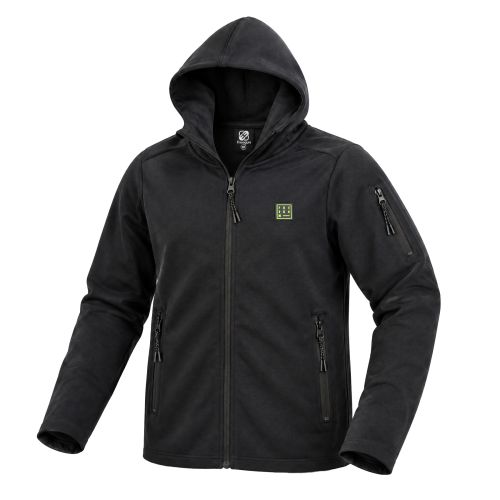 Sweat À capuche Zippé Noir CLYDE | FREEGUN