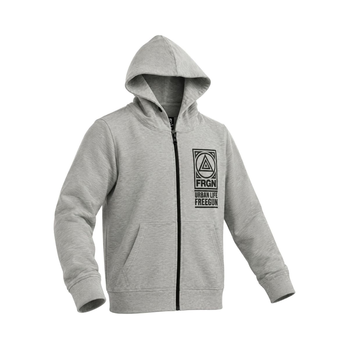 Sweat À capuche Zippé Gris LIAM | FREEGUN