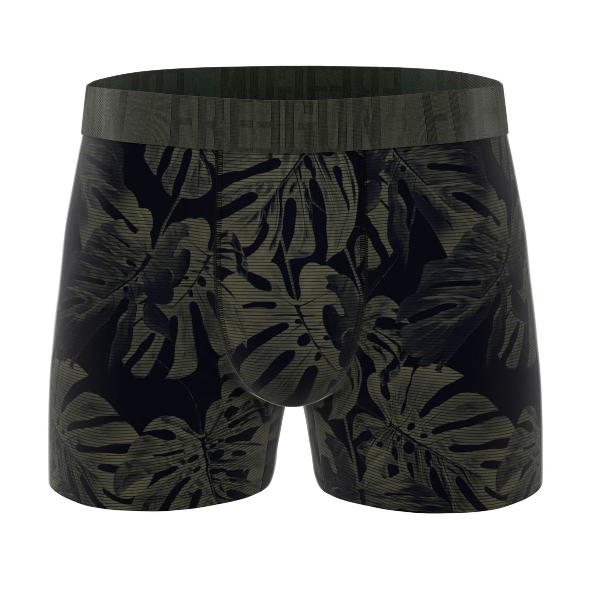Lot de 3 Boxers Microfibre homme Imprimé Flowers Noir, Kaki, Rouge, Garantie 2 ans | FREEGUN