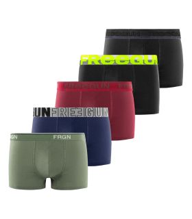 Pack Surprise de 5 Boxers Freegun coton homme