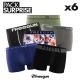 Pack Surprise de 6 Boxers Freegun coton homme