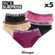 Pack Surprise de 5 culottes Freegun femme