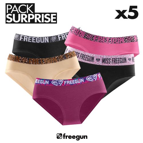 Set of 5 boxers woman Pack Surprise