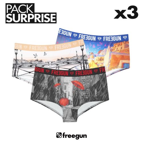 Surprise Package of 3 girl's underwear shorts