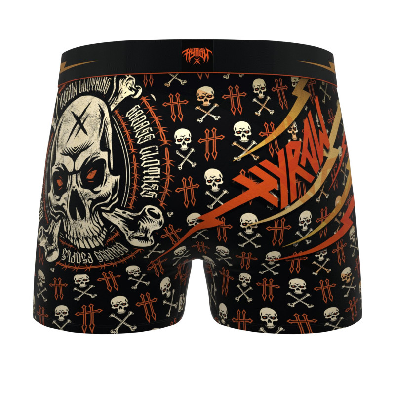 Lot de 4 Boxers Microfibre homme Hyraw Imprimé Skull | FREEGUN