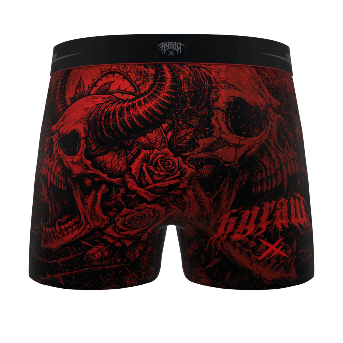 Lot de 4 Boxers Microfibre homme Hyraw Imprimé Skull | FREEGUN