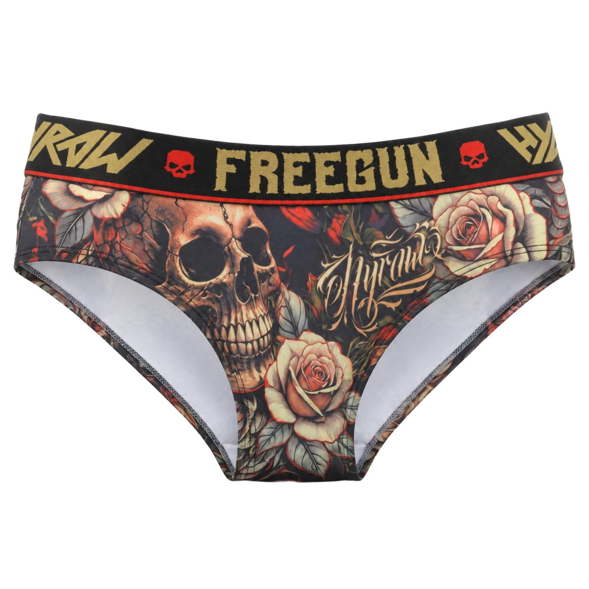 Lot de 2 Boxers Microfibre femme Hyraw Imprimé Skull | FREEGUN