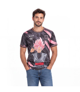 T-shirt Microfibre homme Imprimé Dragon Ball Super Black Goku | FREEGUN