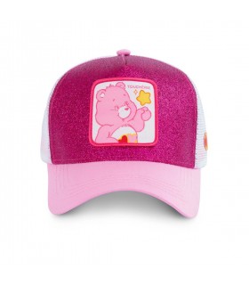 Men&#039;s Capslab Glittery Care Bears Toucherie Pink Cap
