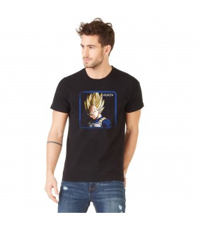 T-Shirt homme Dragon Ball Z Vegeta Saiyan Noir