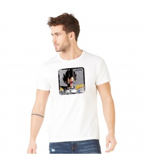 Men's Capslab cotton Tee Shirt Dragon Ball Z Vegeta White