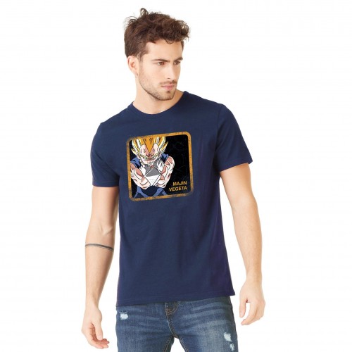 T-Shirt homme Dragon Ball Z Majin Vegeta Bleu