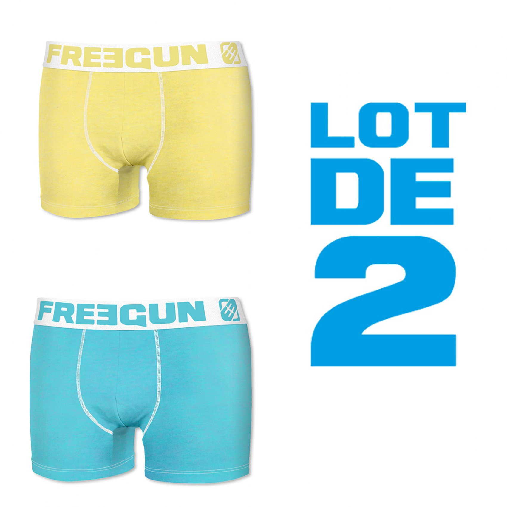 Lot de 2 boxers coton homme fresh (photo) Lot de 2 boxers coton homme fresh (photo)