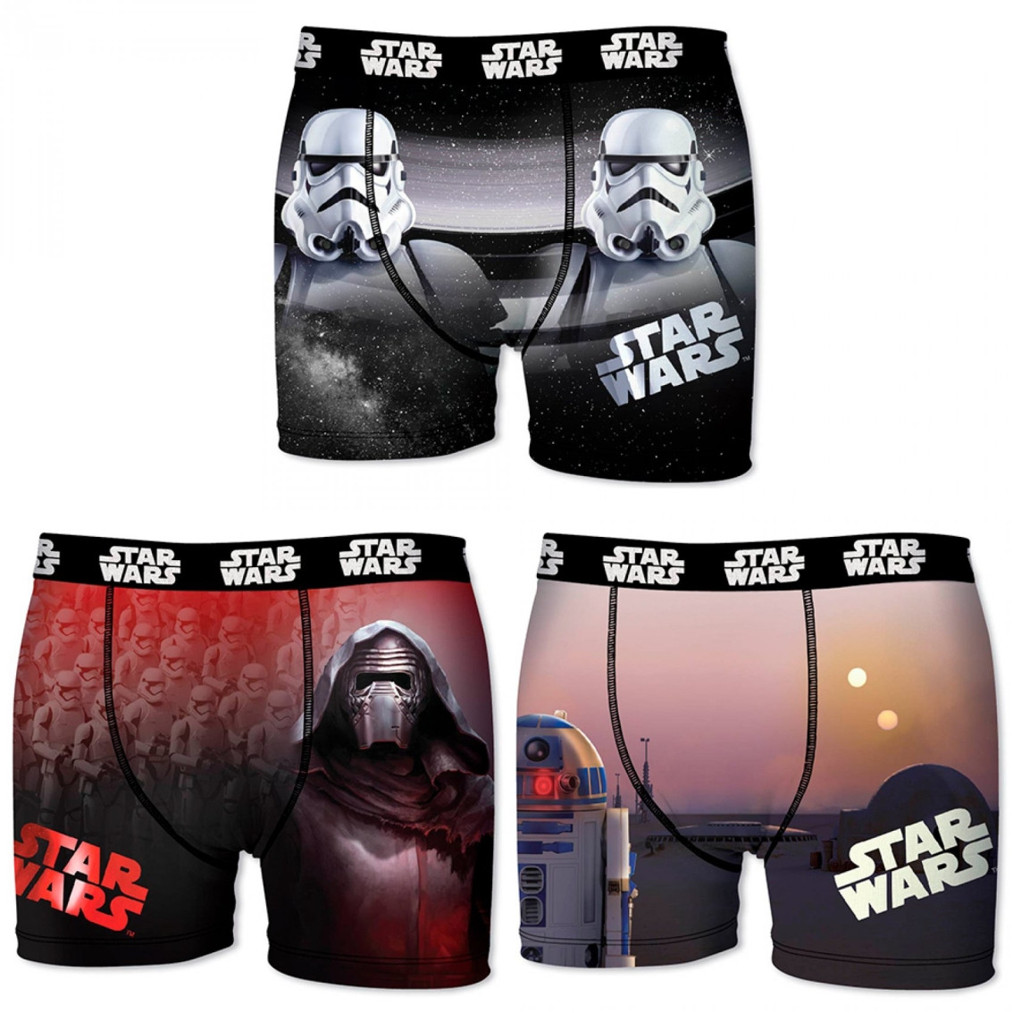 Lot de 3 boxers garçon star wars (photo) Lot de 3 boxers garçon star wars (photo)