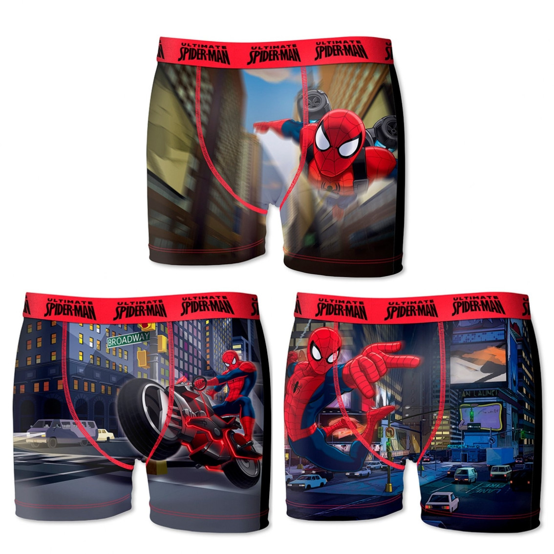 Lot de 3 boxers garçon marvel spider-man (photo) Lot de 3 boxers garçon marvel spider-man (photo)
