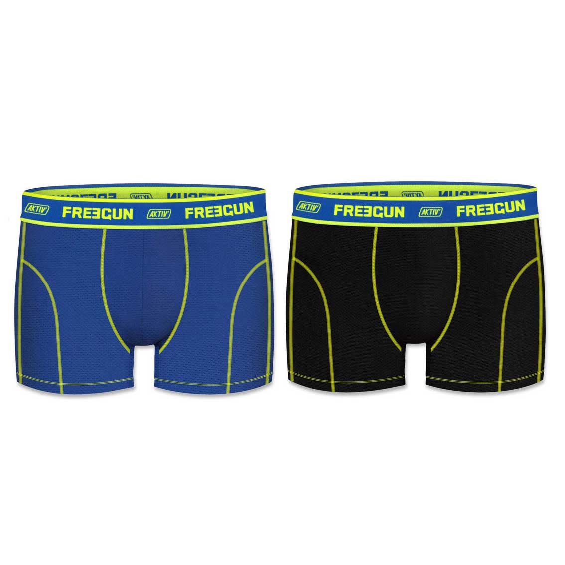 Lot de 2 boxers freegun homme aktiv colors (photo) Lot de 2 boxers freegun homme aktiv colors (photo)