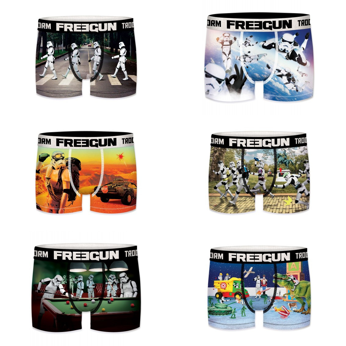 Lot de 6 boxers garçon stormtrooper (photo) Lot de 6 boxers garçon stormtrooper (photo)