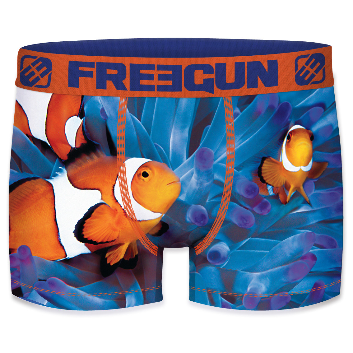 Boxer freegun homme polyester recyclé ocean life nemo (photo) Boxer freegun homme polyester recyclé ocean life nemo