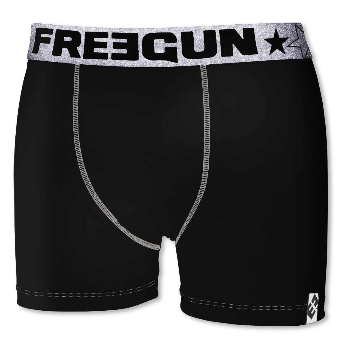 Boxer homme blacky argent ceinture pailletée (photo) Boxer homme blacky argent ceinture pailletée (photo)