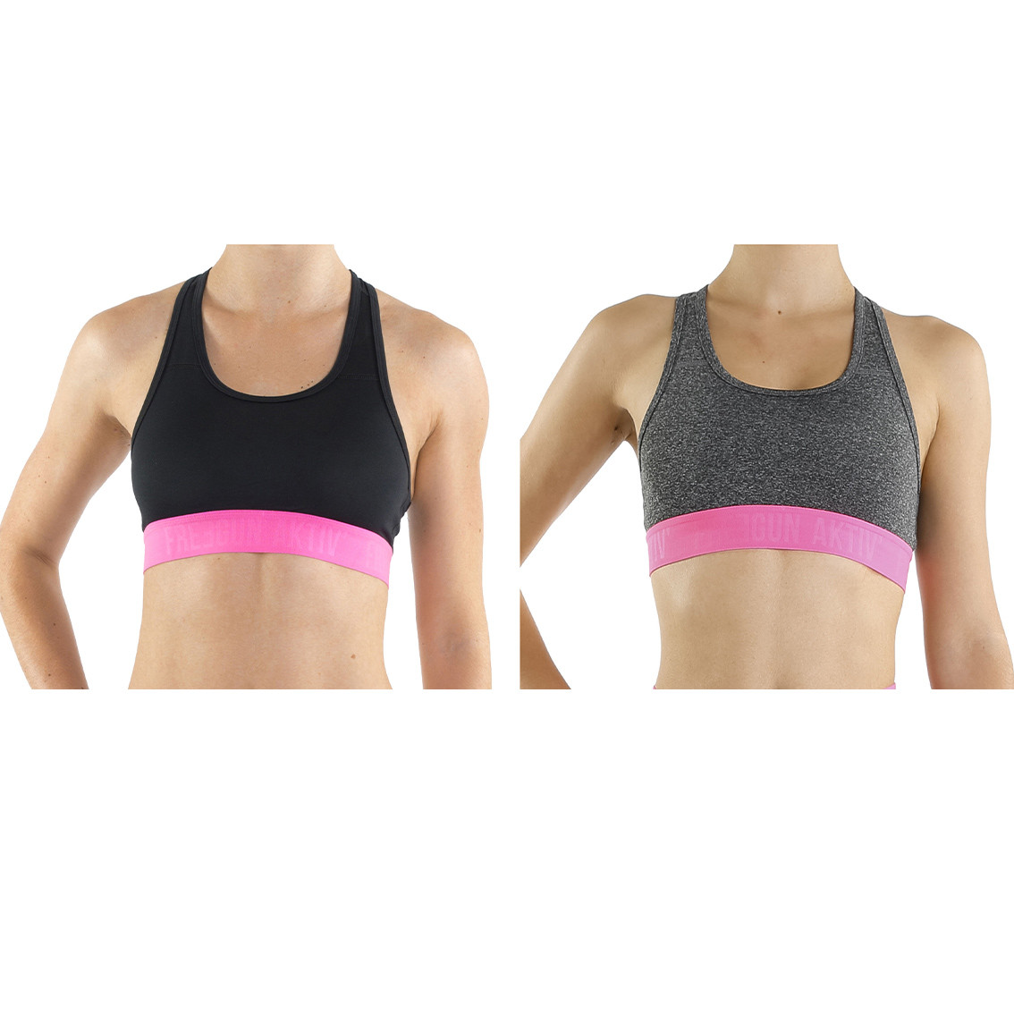 Lot de 2 brassieres freegun sport coton femme (photo) Lot de 2 brassieres freegun sport coton femme