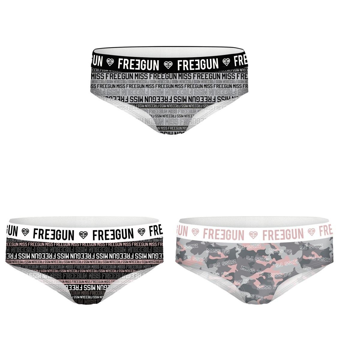 Lot de 3 boxers freegun femme brand (photo) Lot de 3 boxers freegun femme brand (photo)