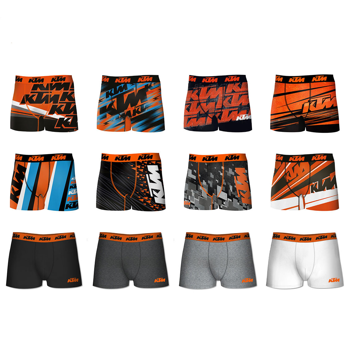 Lot de 12 boxers homme ktm (photo) Lot de 12 boxers homme ktm (photo)
