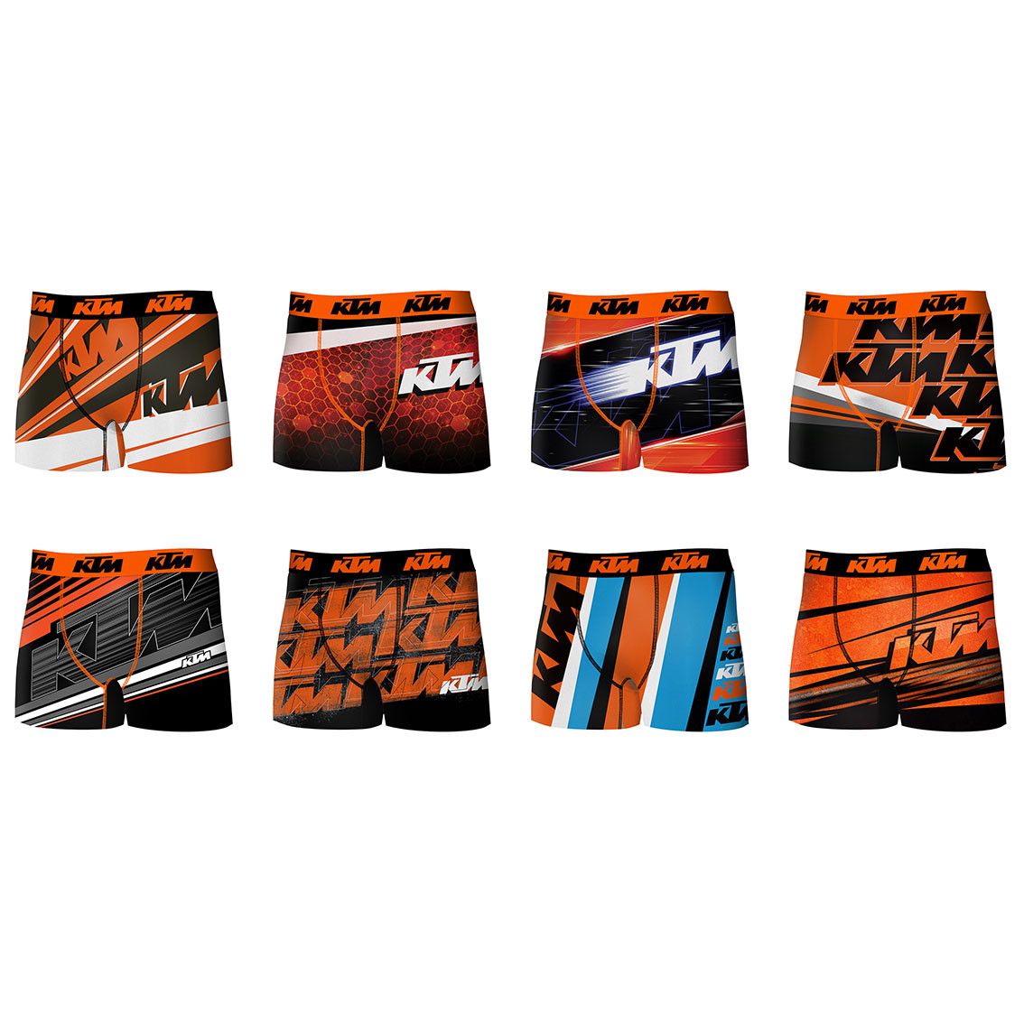 Lot de 8 boxers homme ktm Lot de 8 boxers homme ktm