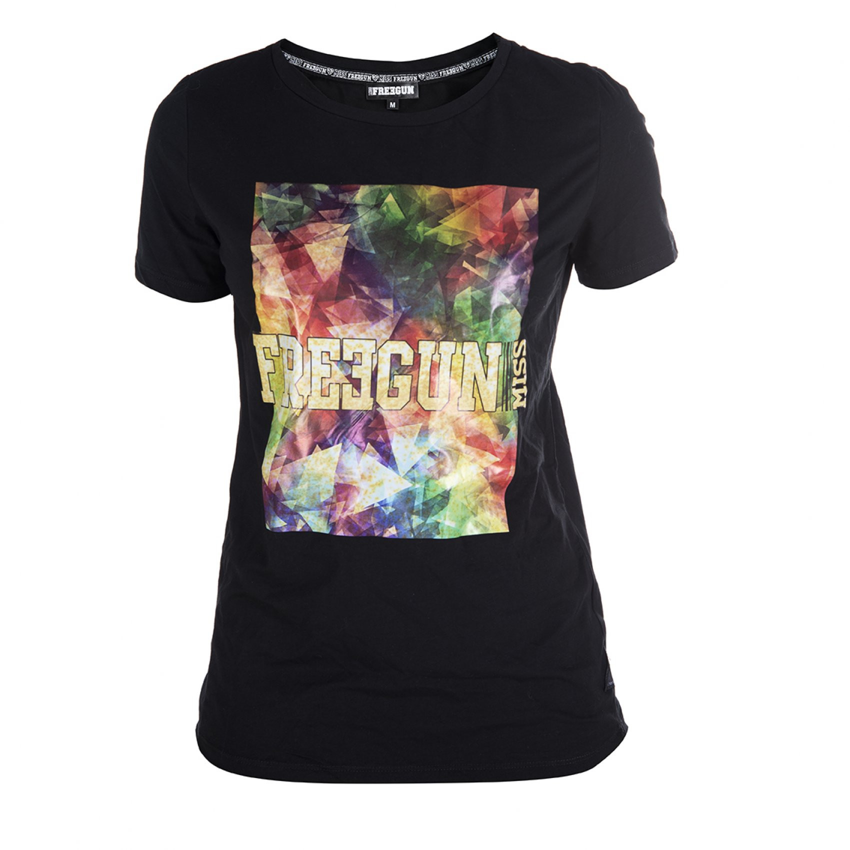 T-shirt femme miss freegun triangles (photo) T-shirt femme miss freegun triangles (photo)