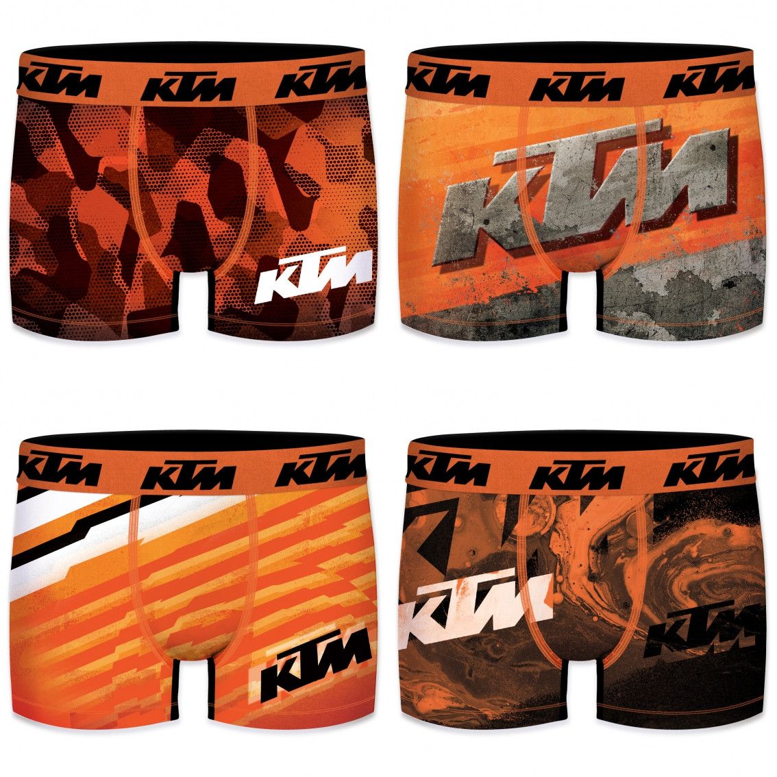 Lot de 4 boxers homme ktm8 Lot de 4 boxers homme ktm8