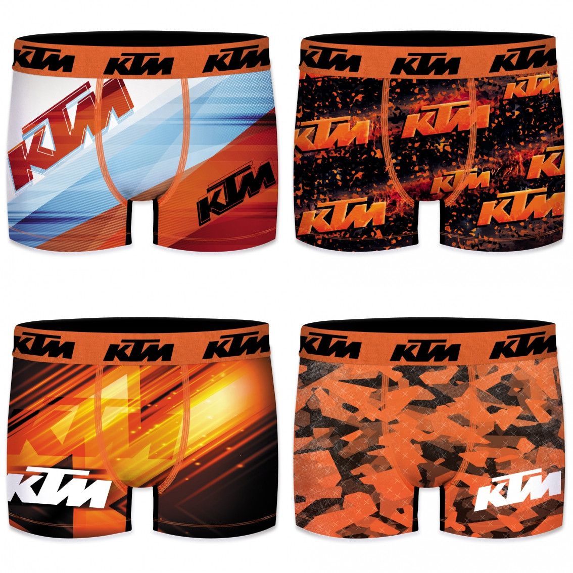 Lot de 4 boxers homme ktm Lot de 4 boxers homme ktm